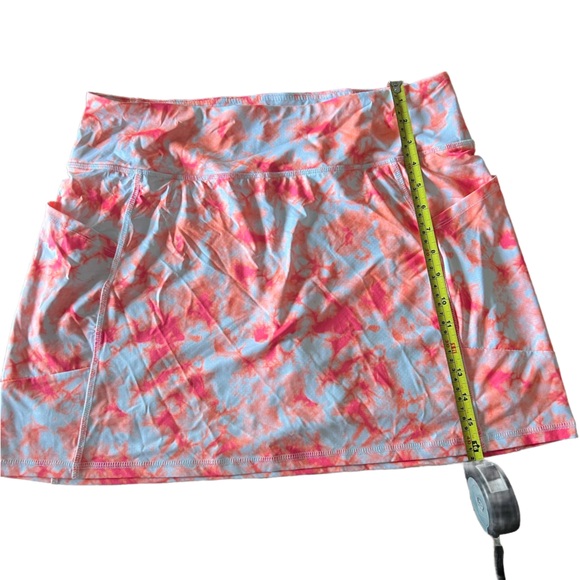 RBX Activewear Skort Tie-Dye Coral Size Large Golf Pickleball Tennis - Picture 6 of 6